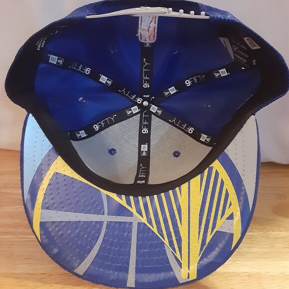 Golden State Warriors Hat – (New Era 9Fifty Snapback – Blue Suede Bill) - Picture 4 of 5